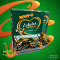 BONYO Eclairs Caramel Toffee Filled with Mint Chocolate 100Pcs/Box. 