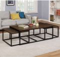 3 Piece Center Table Set and Nesting Tables Set With 2 Small Table Wrought Iron Table Set Table For T.v Lounge and Drawing Room. 