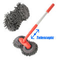 Car Washer Mop/Head Foam Wash Chenille Brush Windshield Roof Window Cleaning Maintenance Stretching Handle Auto Care Accessories. 