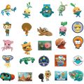 50pcs Octonauts Stickers Cute Ocean Animated Cartoon Image Decoration Suitcase Notebook Waterproof Graffiti Children Sticker. 