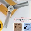 Full Ceiling Fan Cover - Fan Cover for Dust Protection outdoor - Waterproof and Dustproof. 