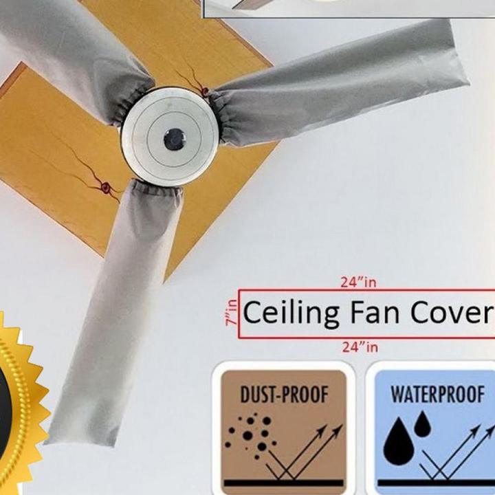 Full Ceiling Fan Cover - Fan Cover for Dust Protection outdoor - Waterproof and Dustproof