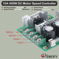 10A DC Motor Speed Controller With Short Circuit Protection DC 12-40v 10A 400W PWM Electric Pump Fan Coorler Speed Control Module. 