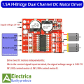 L298 New Dual H Bridge DC Stepper Motor Drive Controller Board Module L298N for Stepper Motor Smart Car Robot Plug-in Capacitor by Electrica. 