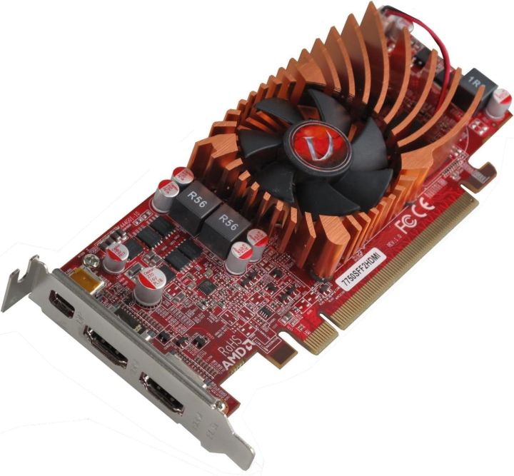 VisionTek Radeon 7750 SFF 1GB DDR3 3M (2 x HDMI, 1 x Mini DP) Graphics Card (Used)
