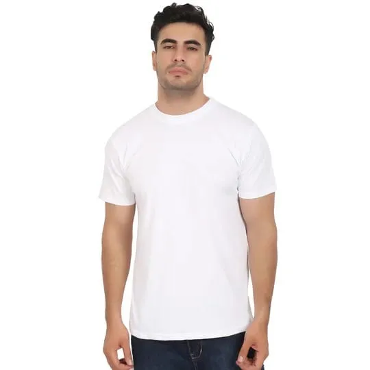 Plain Basic White T shirt Premium White T shirt White T shirt Cotton T shirt Short Sleeve White T shirt Daraz.pk