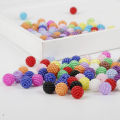 50/100pcs Acrylic Beads Bayberry Beads Round Loose Beads Fit Europe Beads For Jewelry Making. 