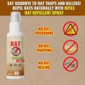 Non-Poisonous Rat Repellent Spray | Safe & Effective Rodent Control for Home & Office Use. 