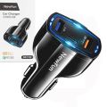 Fast charging- Ready Stock+COD QC 3.0 3 USB Car Charger Quick Charge 3.0 3-Ports Fast Charger For Car Phone Charging Adapter. 