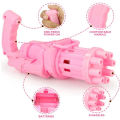 Elite Pink 8-Nozzle Bubble Emitter  Bubble Generator with Bubble Solution for Kids - Sleek Midnight Design. 
