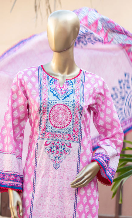 Premium%20Unstitched%203%20Piece%20Lawn%20Suit%20for%20Women%20%7C%20Summer%20Collection%202026%20%7C%20Shirt%20+%20Dupatta%20+%20Trouser%20-%20Image%203
