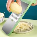 5-in-1 Multifunction Vegetable Cutter & Slicer – Stainless Steel Blades with Collection Basin | Manual Onion, Potato, Tomato, Garlic & Carrot Chopper | Kitchen Gadget with Hand Protector. 