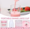 Portable and Electric Blender Bottle Juicer for Shakes and Smoothies, Mini Juicer Wireless Bottle for Traveling (Multicolour) USB Chargeable Juicer Blender 4 Blades 350ml - Portable Juicer Cup & Smoothie Maker. 