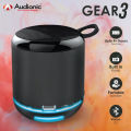 Portable Mobile Speaker Gear 3 Audionic Speaker with 1 Year Warranty Multimedia options Hi-Fi Sound bluetooth Rechargeable Speaker with RGB Lights & Hanging Strap. 
