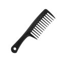Hair Comb Afro – Smooth & Sturdy Wide Tooth Plastic Hair Pick for Detangling and Styling - Afro Comb for Men and Women – Perfect for Home & Salon (Black Afro Comb). 