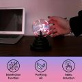 PACKIFY - USB Touch Sensitive Plasma Ball Electrostatic Sphere Light Crystal Lamp - USB Powered Magic Static Electricity Ball Lamp for Parties, Home Decorations, Birthday Gifts & Science Teaching. 