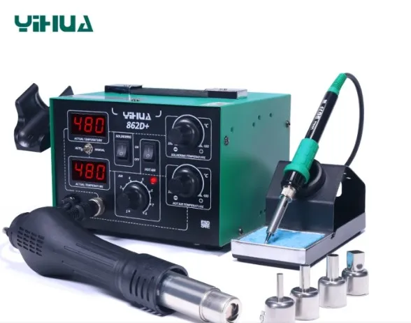 YIHUA%20862BD+%20SMD%20ESD%20Safe%202%20in%201%20Soldering%20Iron%20Hot%20Air%20Rework%20Station%20-%20Image%202