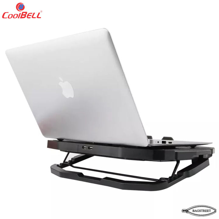 Coolbell%20CB18%20Cooling%20Pad%20For%2014-17%20Inch%20Laptops%20Gaming%20Notebook%20with%202%20large%20Fans%20and%202%20small%20Fans%20USB%20Powered%20Adjustable%20Mounts%20Stand%20with%20LED%20RGB%20Lights%20-%20Image%207