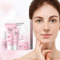 LAIKOU Sakura Skincare Set Lighten Blemishes Serum Moisturizer Fade Dark Circle Eye Cream 4PCS/5PCS/6PCS/8PCS. 