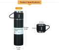 teel Vacuum Flask Set with 3 Stainless Steel Cups Combo - 500ml - Keeps HOT/Cold | Ideal Gift for Winter. 