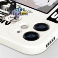 Hontinga for iPhone XS MAX Case Cartoon Magazine Style Side Design Back Cover Soft Square Edge Liquid Silicone Phone Cases. 