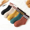 5 Pairs Children Socks Plush Liner Thickened Warm Socks Kids Boys Girls Autumn Winter Soft Fleece Warm Socks For 1-12 Years Old. 