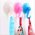 Extra Strong Plastic Bathroom Shower Bag Suction Cup Hooks Coats Towels Caps Hooks Holder. 