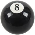 Universal Car Auto Black 8 Ball Gear Shift Shifter Knob W 8mm 10mm 12mm Adapter. 
