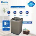 Haier HWM90-1708S5 9kg Quick Wash Fully Automatic Top Load Washing Machine. 