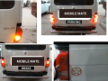 Suzuki Bolan Back LAVA tail light / neon back lights modefied- pair. 