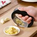 Manual Garlic Press Rocker with Handle Stainless Steel  Garlic Crusher Squeezer Slicer Mincer Metal Ginger Garlic Chopper Kitchen Gadget Tool Garlic Cutter Creative Hand Press Garlic Tools Kitchen Gadgets Tool For Garlic Paste. 