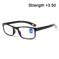 Vision Care Ultralight PC Frame Folding Reading Glasses Presbyopia Eyeglasses Flat Mirror Eyewear Anti-UV Blue Rays. 