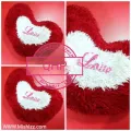 Elegant Rose Heart-Shaped Pillows for bathroom Decor - Soft Chenille Fabric, Unisex, New for gift. 