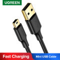 UGREEN Mini USB Cable USB 2.0 Type A to Mini B Cable Male Cord for GoPro Hero 3+ Hero HD PS3 Controller Phones MP3 Players etc. 