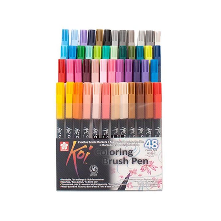 Koi Coloring Brush Pen 48 pcs
