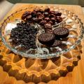 Glass Dry Fruit - Candy Tray with Partitions (Medium) - Transparent. 