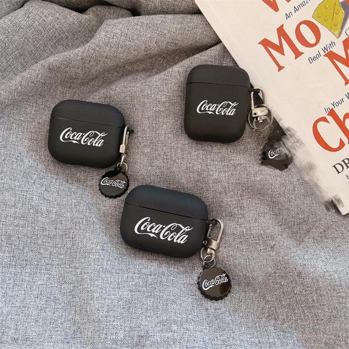 Coca Cola bottle cap pendant send pendant AirPods 3 case 2021 AirPod 1 2 pro Cases Soft Cover Drop