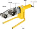 High Quality 220V 600W Temperature Controlled Automatic Heating PPR PE PP Meter Tube Pipe Welding Machine + 3 Heads Kits Instrument With Box. 