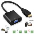 HDMI To VGA Converter Computer Cable Laptop Cable HDMI Cable Display HDMI Cable Converter HDMI To VGA Cable Multicolor Projector Cable. 