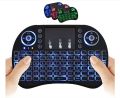 Wireless Mini Keyboard Remote Control Touchpad Mouse Combo Controller with RGB Backlit for Android TV Box Smart TV with OS+USB PC Computer Laptop Window OS HTPC Home Theater PC + USB 2.4GHz Dongle. 