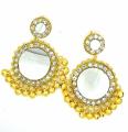 Mirror Crystal ear ring with free gift box. 