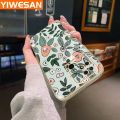 YIWESAN For Xiaomi MI Redmi 10C Case Cartoon Fashion Flower Side Edge Square Pattern Luxury Plating Phone Case Full Camera Casing Shockproof Protection Cases Soft Back Cover Softcase. 