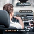 Like A New 4K 12" Mirror Dash Cam - Vantop H612T Front & Rear View Dual Dash Camera, IPS Touch Screen, Voice Control Cars Mirror Camera W/Night Vision Parking Monitor. 