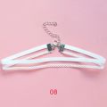 Cute Harajuku White Lace Chokers Necklace Neckband For Women Girl Boho Flower Charms Collar Necklace Clavicle Chain Neck Jewelry. 
