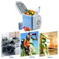 6L Mini Car Refrigerators Fridge 2 in 1 Cooler Warmer Icebox 12V Travel Portable Electric Cooler Box Freezer with 4 holes Stand(clickgo). 