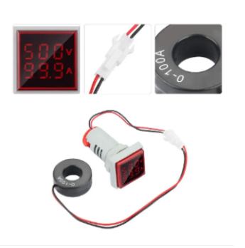 Digital%20Panel%20Light%20Ampere%20amp%20Volt%20Meter%200-100%20Amp%202in1%20light%20meter%2022mm%20meter%20front%20square%20back%20round%20meter%20-Round%20Digital%20AC%20Voltmeter+Ampmeter%202in1%2050-500V%20100A%2022mm%20LED%20Current%20Indicator%20Voltage%20Meter%20Mini%20Volt%20Amp%20Tester%20Pane%20-%20Image%202