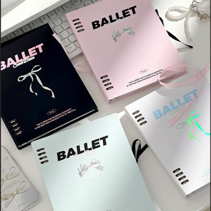 A5 Size Loose-Leaf Notebook Portable Bow Design Multi-Colored Detachable Binder Refillable Spiral Notebook for Students Office