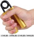 150-300lb  Gold Heavy Hand Grip Sponge Hand Expander Professional Fitness Muscle Trainer Finger Gripper Strength Heavy Grip Deenovo Mart. 
