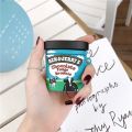 3D Brand Ben Jerry Chocolate Ice Cream Case For Airpods 1 2 Pro Soft Silicone Wireless Bluetooth Earphone Protection Cover Funda. 