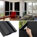 Black PVC Sticker Wallpaper Vinyl Sheet for Glass Door, Bathroom, Home, Office - Colormate PVC Vinyl Frosted Window Self Adhesive Privacy Glass Film for Window Glass - 10 Sheets (PVC Black Matt 8 x 8 Inches). 
